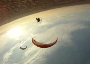 Volar en paramotor hacia abajo