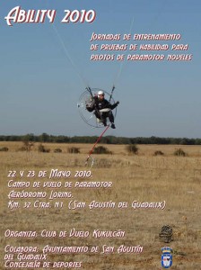 jornadas de entrenamiento de pruebas de habilidad para pilotos noveles de paramotor