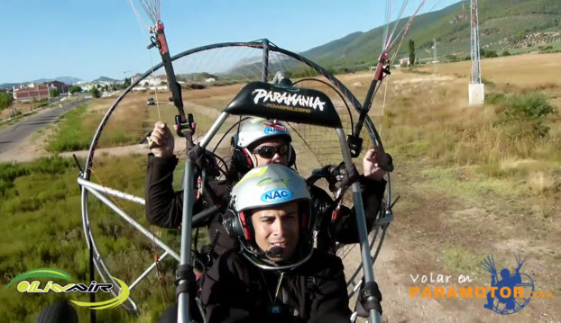 vuelo biplaza paramotor dani martinez olivair