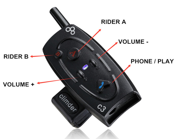 bluetooth-c3-1 bluetooth c3 1 FN1 Paramotor Headset helmet (Bluetooth).
