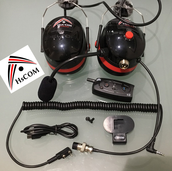 FN1 Paramotor Headset helmet (Bluetooth). hscom 11 FN1 Paramotor Headset helmet (Bluetooth).