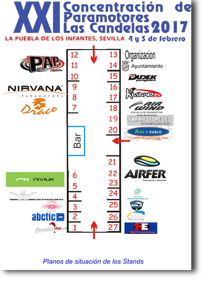 Las Candelas XXI La concentración de Paramotores y Feria del Vuelo. carpa borrador distribucion 2017 2 Las Candelas 2017